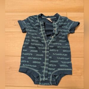 Stylish Blue Terry Cloth Onesie Outfit By Cat& Jack